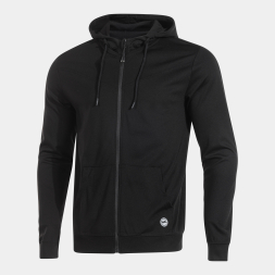 CHAQUETA CON CAPUCHA INDOOR GYM NEGRO