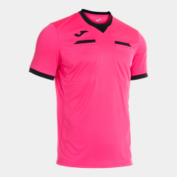 CAMISETA MANGA CORTA REFEREE ROSA FLUOR NEGRO