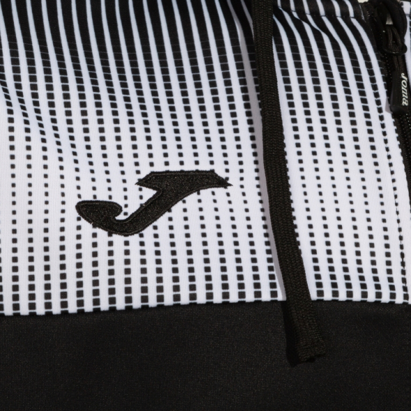 CHAQUETA CON CAPUCHA ECO SUPERNOVA NEGRO BLANCO