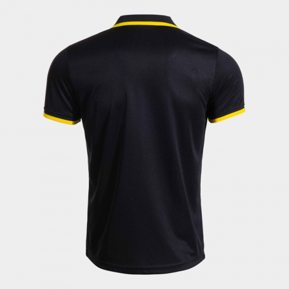POLO MANGA CORTA COMBI PREMIUM NEGRO AMARILLO