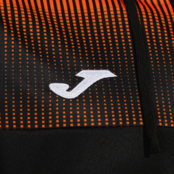 CHAQUETA CON CAPUCHA ECO SUPERNOVA NEGRO NARANJA