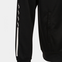 CHAQUETA CON CAPUCHA ECO SUPERNOVA NEGRO NARANJA