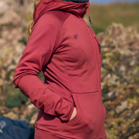 CHAQUETA CON CAPUCHA MYSTIC ROJO