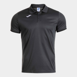 POLO MANGA CORTA COMBI PREMIUM ANTRACITA NEGRO