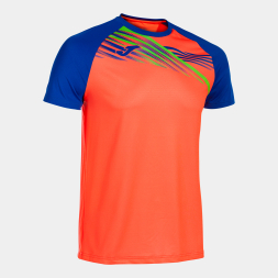 CAMISETA MANGA CORTA ELITE X CORAL FLUOR ROYAL