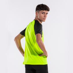 CAMISETA MANGA CORTA ELITE X AMARILLO FLUOR NEGRO