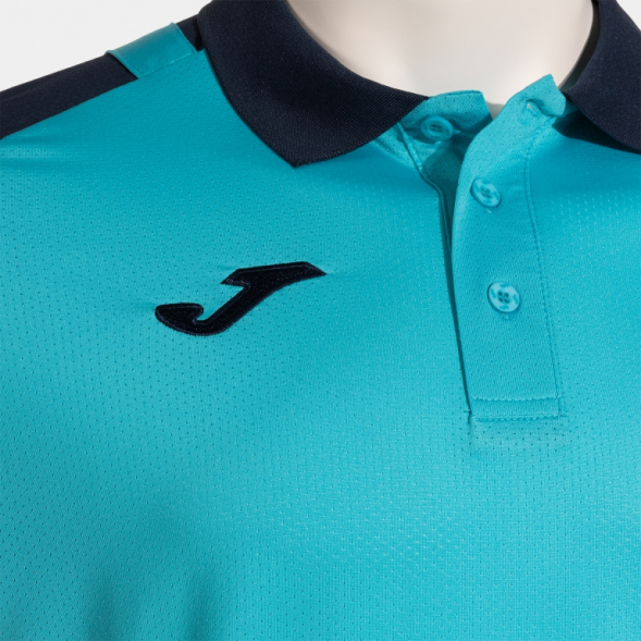 POLO MANGA CORTA LIDER TURQUESA FLÚOR MARINO