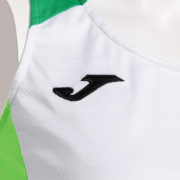 CAMISETA SIN MANGAS MONTREAL BLANCO VERDE FLUOR