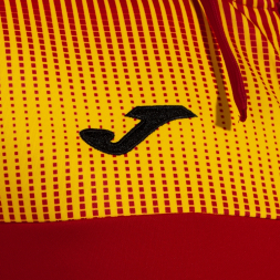 CHAQUETA CON CAPUCHA ECO SUPERNOVA ROJO AMARILLO