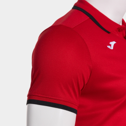 POLO MANGA CORTA COMBI PREMIUM ROJO NEGRO
