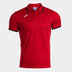 POLO MANGA CORTA COMBI PREMIUM ROJO NEGRO