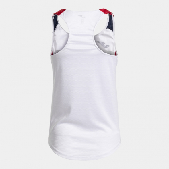 CAMISETA SIN MANGAS MONTREAL BLANCO ROJO