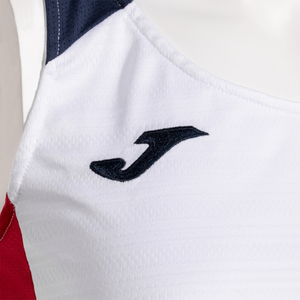 CAMISETA SIN MANGAS MONTREAL BLANCO ROJO