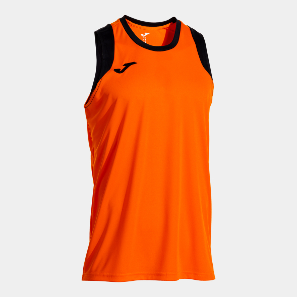 CAMISETA SIN MANGAS CANCHA NARANJA NEGRO