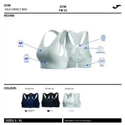 SUJETADOR DEPORTIVO CORE BLANCO