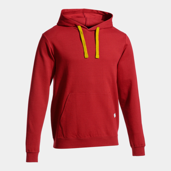 SUDADERA CON CAPUCHA UNIVERSO ROJO AMARILLO