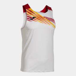 CAMISETA SIN MANGAS ELITE X BLANCO ROJO