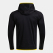 SUDADERA CON CAPUCHA COMBI PREMIUM NEGRO AMARILLO