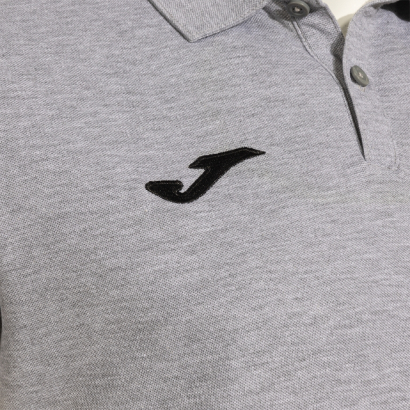 POLO MANGA CORTA OLIMPIADA GRIS MELANGE