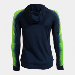 CHAQUETA CON CAPUCHA ELITE XI MARINO VERDE FLUOR