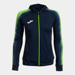 CHAQUETA CON CAPUCHA ELITE XI MARINO VERDE FLUOR