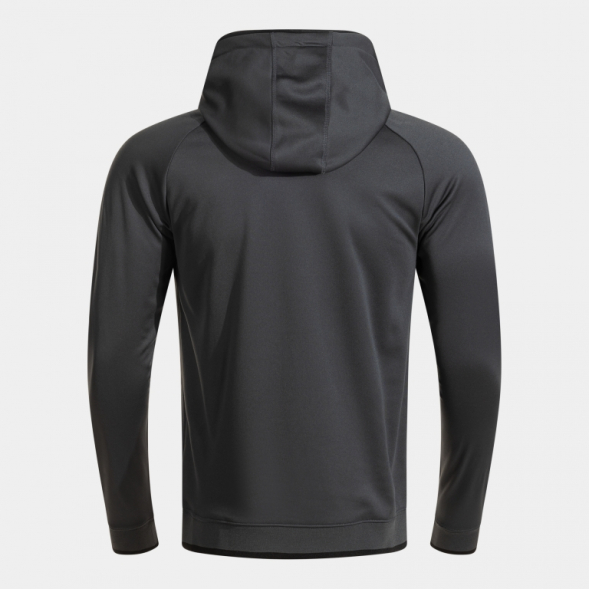SUDADERA CON CAPUCHA COMBI PREMIUM ANTRACITA NEGRO
