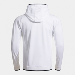 SUDADERA CON CAPUCHA COMBI PREMIUM BLANCO DARK NAVY