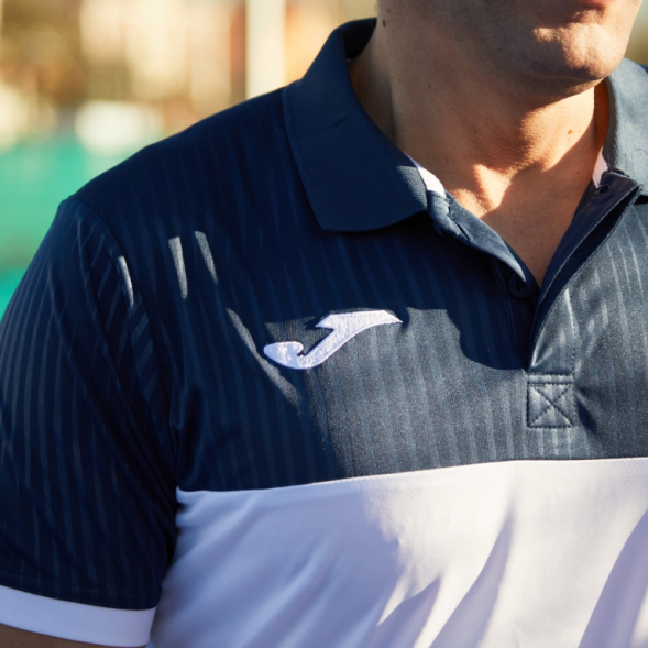 POLO MANGA CORTA MONTREAL BLANCO MARINO