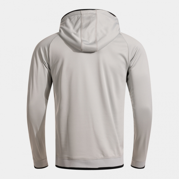 SUDADERA CON CAPUCHA COMBI PREMIUM GRIS MEDIO