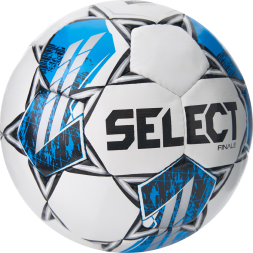 Мяч футб. SELECT Finale V25, 3855160584, р.5, FIFA Basic, 32п, ПУ, руч. сш, бело-синий