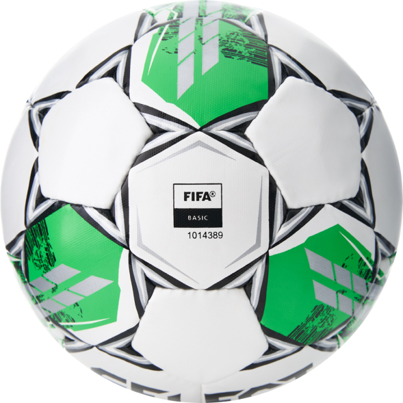 Мяч футб. SELECT Liga V25, 3855160585, р.5, FIFA Basic, 32п, ПУ, руч. сш, бело-зеленый