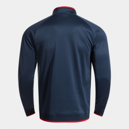SUDADERA COMBI PREMIUM DARK NAVY ROJO