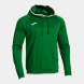SUDADERA CON CAPUCHA COMBI PREMIUM VERDE BLANCO