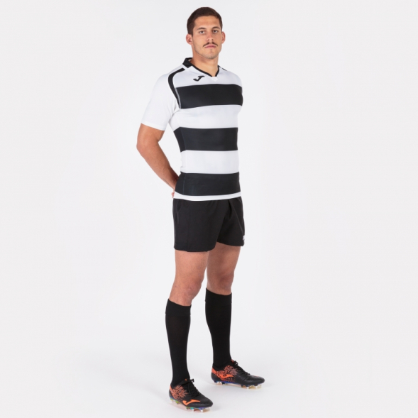 Футболка с коротким рукавом PRORUGBY II Черный-белый