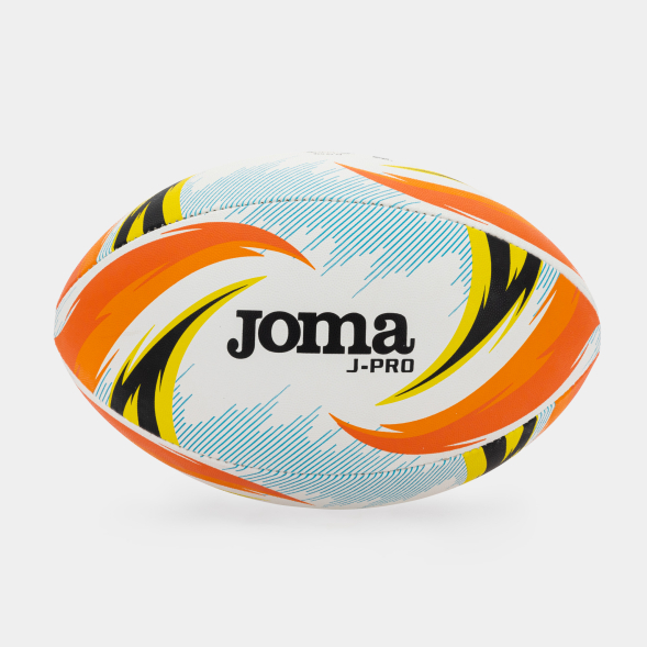 BALÓN J-PRO RUGBY BLANCO NARANJA