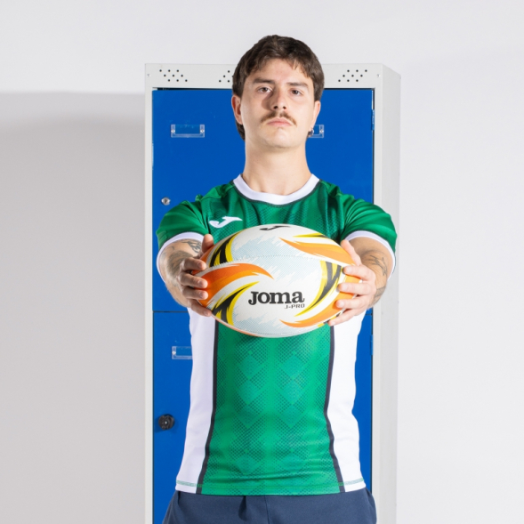 BALÓN J-PRO RUGBY BLANCO NARANJA