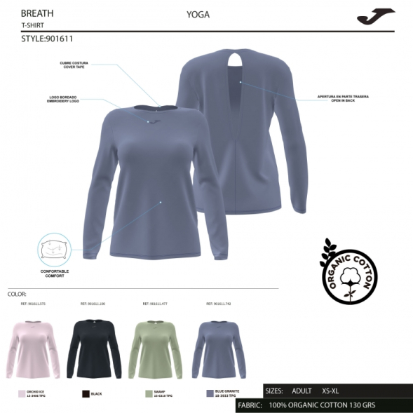 Ассортимент | CAMISETA MANGA LARGA ORGANIC CAQUI