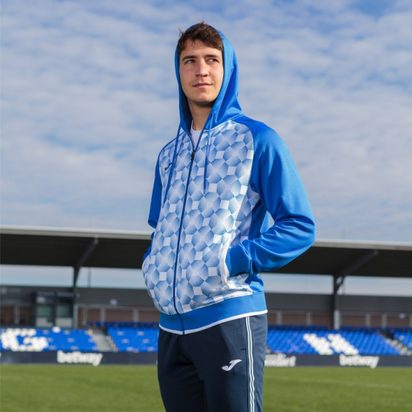 Джемпер с капюшоном SUPERNOVA III Синий-белый