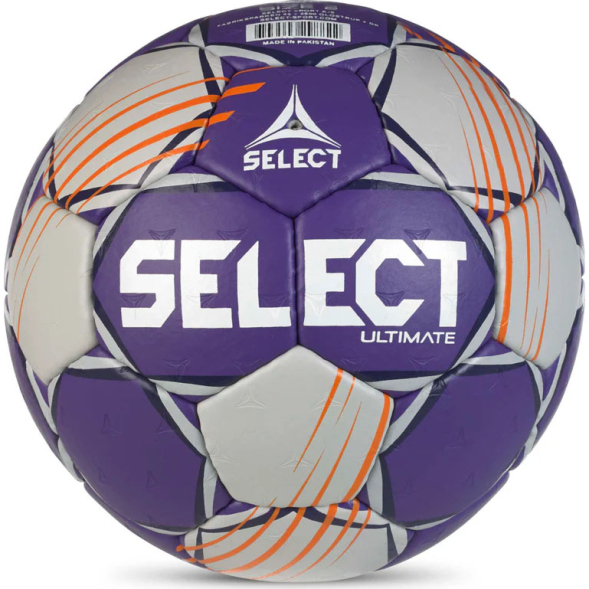 Мяч ганд. SELECT Ultimate Official EHF V24, 1612858999, Senior(р.3), EHF Appr, ПУ, руч.сш, фиол-сер