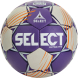 Мяч ганд. SELECT Ultimate Official EHF V24, 1612858999, Senior(р.3), EHF Appr, ПУ, руч.сш, фиол-сер