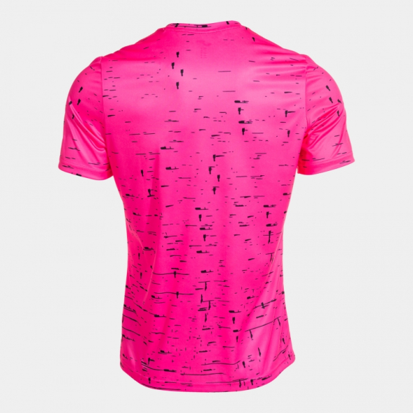 CAMISETA MANGA CORTA PRO TEAM ROSA FLÚOR NEGRO