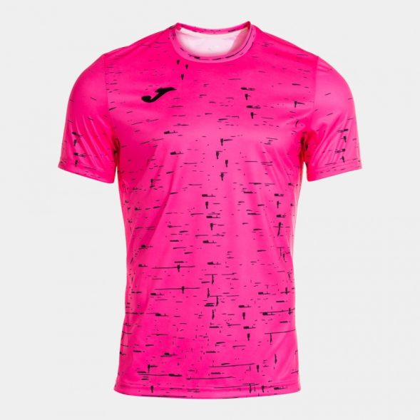 CAMISETA MANGA CORTA PRO TEAM ROSA FLÚOR NEGRO