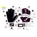 GUANTES PORTERO GK- PRO NEGRO FUCSIA