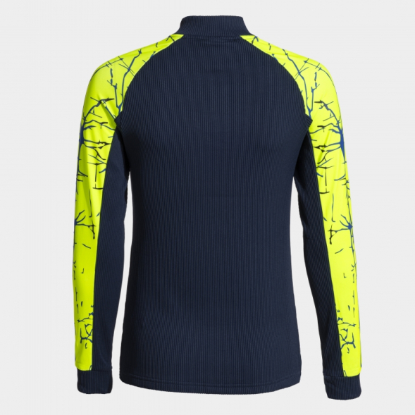 SUDADERA ELITE IX MARINO AMARILLO FLÚOR