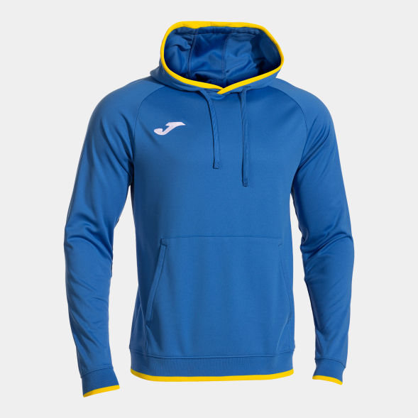 SUDADERA CON CAPUCHA COMBI PREMIUM ROYAL AMARILLO