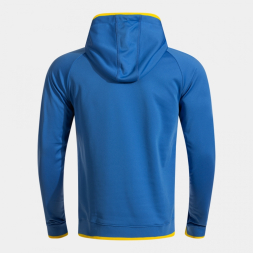 SUDADERA CON CAPUCHA COMBI PREMIUM ROYAL AMARILLO