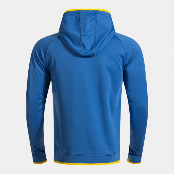 SUDADERA CON CAPUCHA COMBI PREMIUM ROYAL AMARILLO