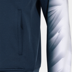 CHAQUETA CON CAPUCHA ELITE XI MARINO BLANCO