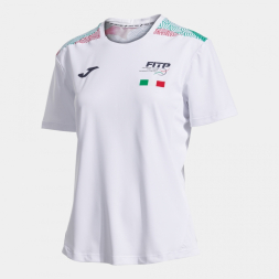 CAMISETA MANGA CORTA MUJER 1ª FED. ITALIA TENIS Y PADEL