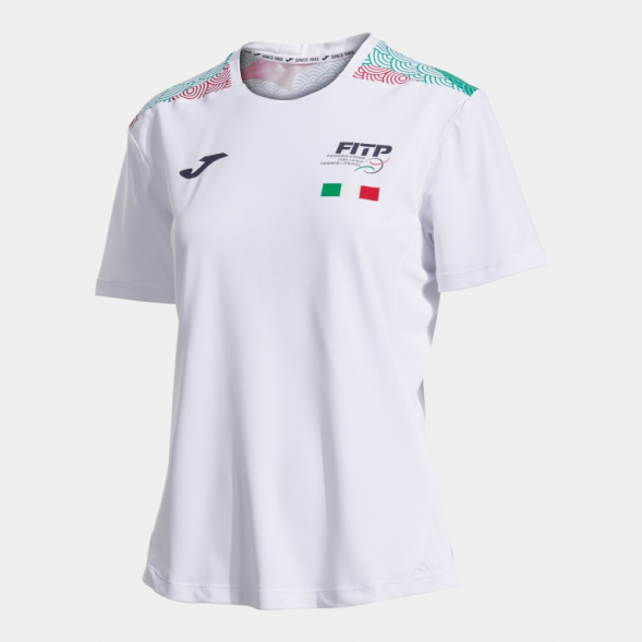 CAMISETA MANGA CORTA MUJER 1ª FED. ITALIA TENIS Y PADEL